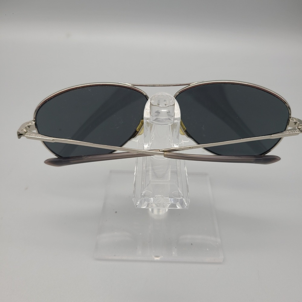 Smith Langley Aviator Sunglasses Silver Frame Carbonic Lenses 60 13 140 - Picture 2 of 10